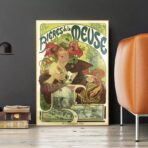 affiche biere de la meuse vintage