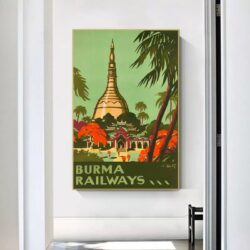 affiche birmanie vintage