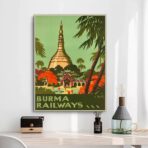 affiche birmanie vintage