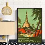 affiche birmanie vintage