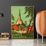 affiche birmanie vintage