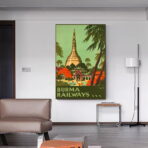 affiche birmanie vintage