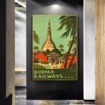 affiche birmanie vintage