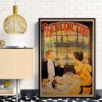 affiche bistrot vintage