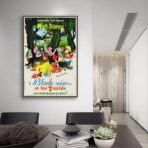 affiche blanche neige et les sept nains