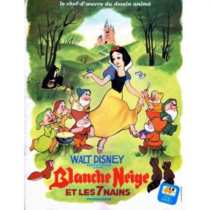 affiche blanche neige et les sept nains