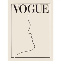 affiche blanche vintage