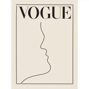 affiche blanche vintage