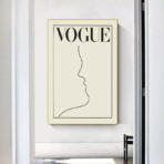 affiche blanche vintage