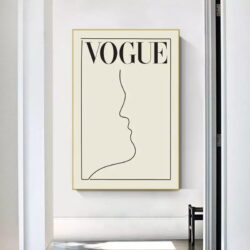 affiche blanche vintage