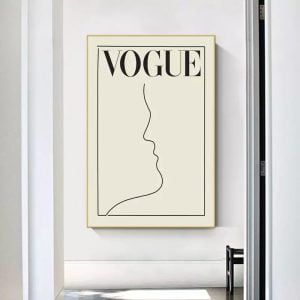 affiche blanche vintage