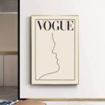 affiche blanche vintage