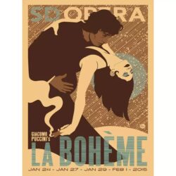 affiche boheme vintage