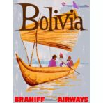affiche bolivie vintage
