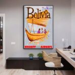 affiche bolivie vintage