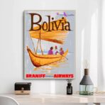affiche bolivie vintage