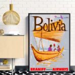 affiche bolivie vintage