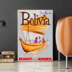 affiche bolivie vintage