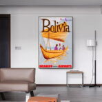 affiche bolivie vintage