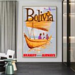 affiche bolivie vintage