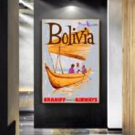 affiche bolivie vintage