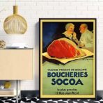 affiche boucherie vintage