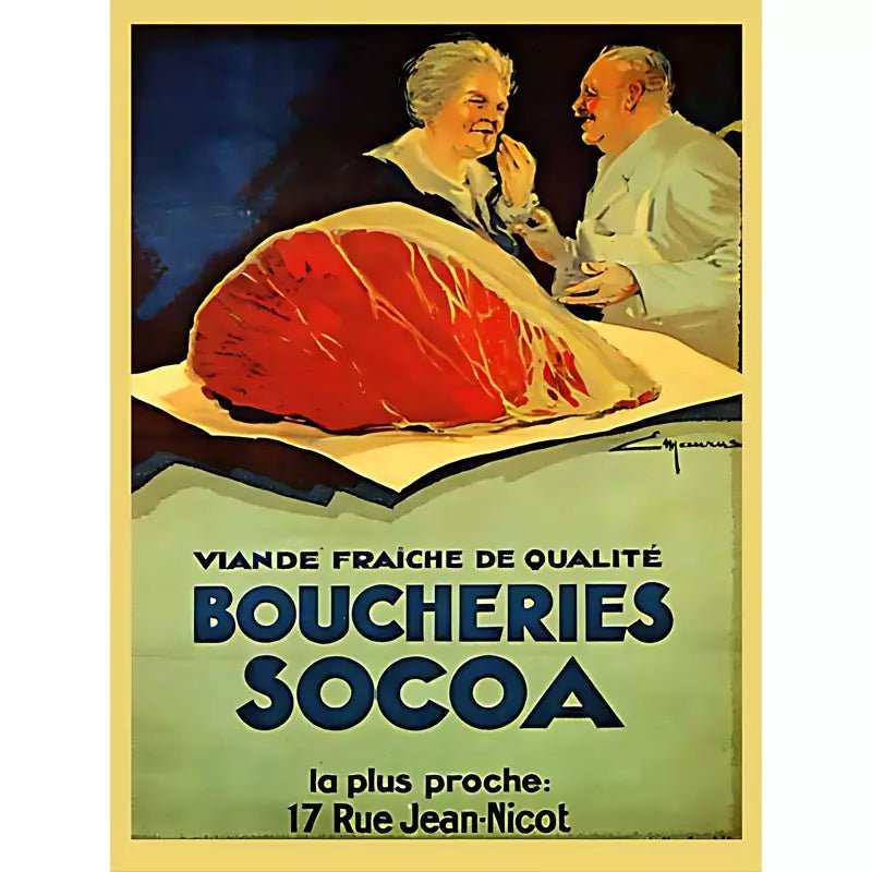 affiche-boucherie-vintage_12 vintage butchery poster
