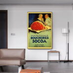 affiche boucherie vintage