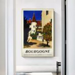 affiche bourgogne vintage