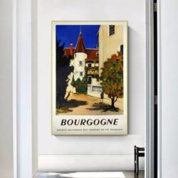 affiche bourgogne vintage