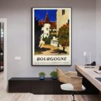 affiche bourgogne vintage