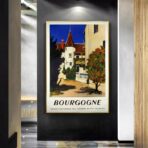 affiche bourgogne vintage