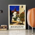 affiche bourgogne vintage