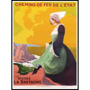affiche bretonne vintage