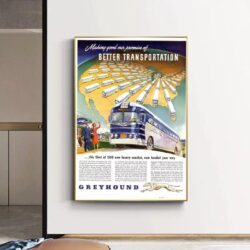affiche bus vintage