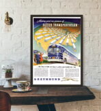affiche bus vintage