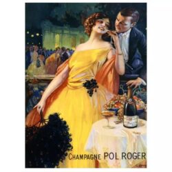 affiche champagne vintage