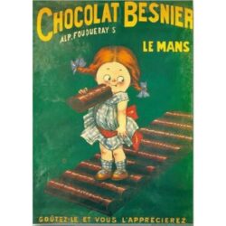 affiche chocolat besnier