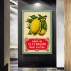 affiche citron vintage