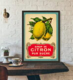 affiche citron vintage