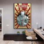 affiche clown vintage pennywise