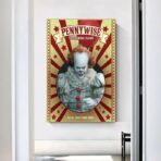 affiche clown vintage pennywise