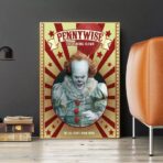 affiche clown vintage pennywise