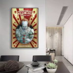 affiche clown vintage pennywise