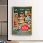 affiche vintage coca cola sport