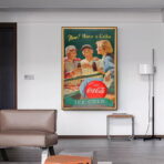 affiche vintage coca cola sport