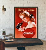 affiche coca cola vintage