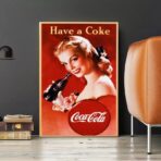 affiche coca cola vintage