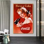 affiche coca cola vintage