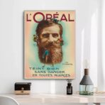 affiche coiffure vintage